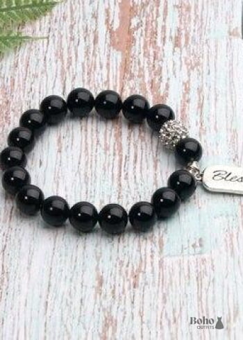 Boho Bracelet, Green Amazonite Blessed
